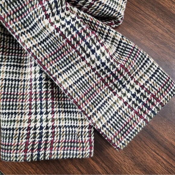 Sag Harbor Plaid Blazer Wool Blend Houndstooth Eclectic Grandpa Jacket Size 14 - Picture 15 of 16